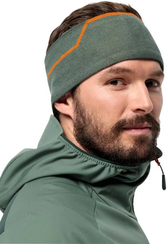 Jack Wolfskin Alpspitze Headband Hoofdband M hedge green hedge green